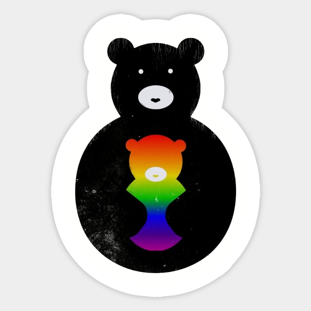 Hugs Bear Sticker by jisterart